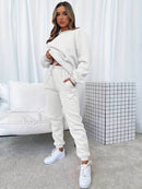 Clara - Langärmelig Top Und Hosen Zweiteiliges Set
