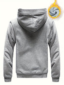 Eike - Langärmelig Vlies Kapuze Jacke Mit Reißverschluss