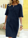 Elysia – Schickes Kleid Mit Kurzen Ärmeln