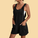 Pauline - Lässiger kurzer Jumpsuit mit Schulterträgern und Taschen