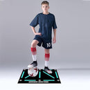 FootSkill - Faltbare rutschfeste Fußball Trainingsmatte mit Zielzonen für Dribbelübungen