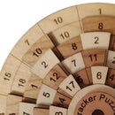 PuzzleCore - Holzpuzzle Kompliziertes Ringpuzzle mit lasergravierten Zahlen und Präzision