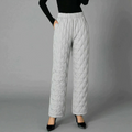 Lina – Stylische Schlanke Passform Wattierte Hose mit elastischer hoher Taille