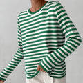 Cornelia – Eleganter Streifenpullover mit Rundhalsausschnitt und langen Ärmeln