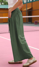 Melina – Lockere Passform Hose mit elastischem Bund und Seitentaschen