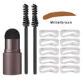 BrowGlam - Augenbrauenstempel Kit für perfekt geformte und definierte Brauen mit Pinseln
