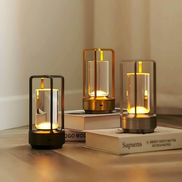 Moderne kabellose Tischlampe für stilvolle Beleuchtung und flexible Platzierung