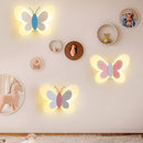 GlowFly – Schmetterlings Wandleuchte mit LED Licht für Kinderzimmer und Spielzimmer
