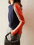 Clara - Bequemer Langärmelig Rundhalsausschnitt Pullover