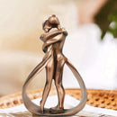 HeartVow - Künstlerische Umarmung Paar Skulptur für Home Dekorativ