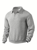 Anselm - Bequemer Langärmelig Reißverschluss Kragen Pullover
