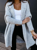 Tara - Weicher Eleganter Cardigan Mit Kapuze Pullover