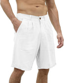 Hans - Lässige Shorts mit elastischem Knopf in der Taille und lockerer Passform