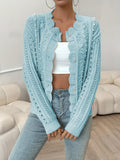 Yasmine - Stylische Strickjacke mit Knopfleiste und langen Ärmeln