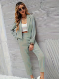 Emmi - Langärmelig Blazer Mit Hose Zweiteiliges Set