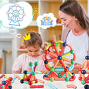 BuildGenius - Magnetisch Blöcke Satz 3D Bauklötze für kreatives Spielen mit Kindern