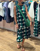 Minna - Lässig Ärmellos Gedruckt Rund Nacken Kleid