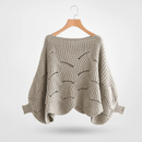 Beatrix - Lässig Locker gestrickter Pullover mit Fledermausärmel