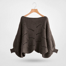 Beatrix - Lässig Locker gestrickter Pullover mit Fledermausärmel