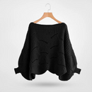 Beatrix - Lässig Locker gestrickter Pullover mit Fledermausärmel
