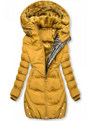 Laura - Langärmelig Vlies Gefüttert Kapuze Jacke Mit Taschen