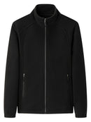 Lina - Langärmelig Standkragen Flauschige Jacke Mit Reissverschluss