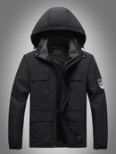 Adam - Langärmelig Wasserdicht Kapuze Jacke Mit Taschen