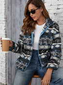 Zara - Langärmelig Vlies Jacke Mit Tribal Druck