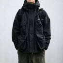Carl - Wetterfest Langärmelig Lose Kapuze Jacke
