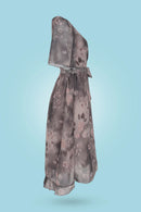 Ella – Elegantes Midikleid Mit Blumenmuster Und V Ausschnitt