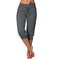 Hedda – Schlanke Passform CroppedHose mit Kordelzug Taille und Taschen