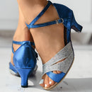 Antonia - Modische funkelnde Riemchensandalen mit rutschfester Sohle und gekreuzten Riemen
