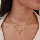 Lenora – Modische Perlenkette mit zartem Muschel Charm