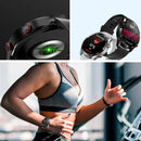 HealthEase - Intelligente Uhr mit rundem Ziffernblatt und Herzfrequenz Schlaf und Fitness Tracking Anzeige