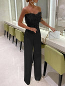 Taissa - Modischer Jumpsuit mit Röhrenoberteil und ärmellosem Gestaltung