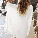 Elisa – Elegante Bluse mit tiefem V Ausschnitt lockerer Passform und Fledermausärmeln