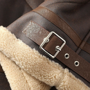 Louis - Langärmelig Pelz Auskleidung Jacke Mit Reißverschluß