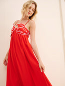 Dalia – Maxikleid mit asymmetrischem Schnitt und locker fallender Passform