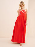 Dalia – Maxikleid mit asymmetrischem Schnitt und locker fallender Passform