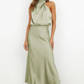 Mia - Elegantes Armelloses Kleid Mit Hohem Ausschnitt