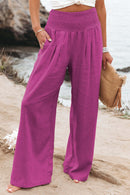 Zophia – Locker geschnittene Hose mit hoher Taille Taschen und weitem Bein