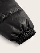 Sophia - Langärmelige Reißverschluss Pufferjacke Mit Kordelzug