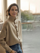 Kira – Stylischer Langarm Pullover Mit Knopf