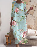Emma – Klassisches Kleid Blumenmuster