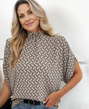 Aria - VintageFlair Stehkragen Top