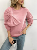 Lina – Klassischer Pullover mit überschnittenen Schultern und Puffärmel-Detail