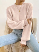 Sophie - Bequemer Strickpullover mit Laternenärmeln