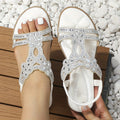Susanne - Lässig Flache Sandalen mit Gummiband und rutschfester Sohle für Komfort