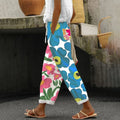 FloralBloom - Hose Mit BlumenDruck