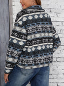 Zara - Langärmelig Vlies Jacke Mit Tribal Druck